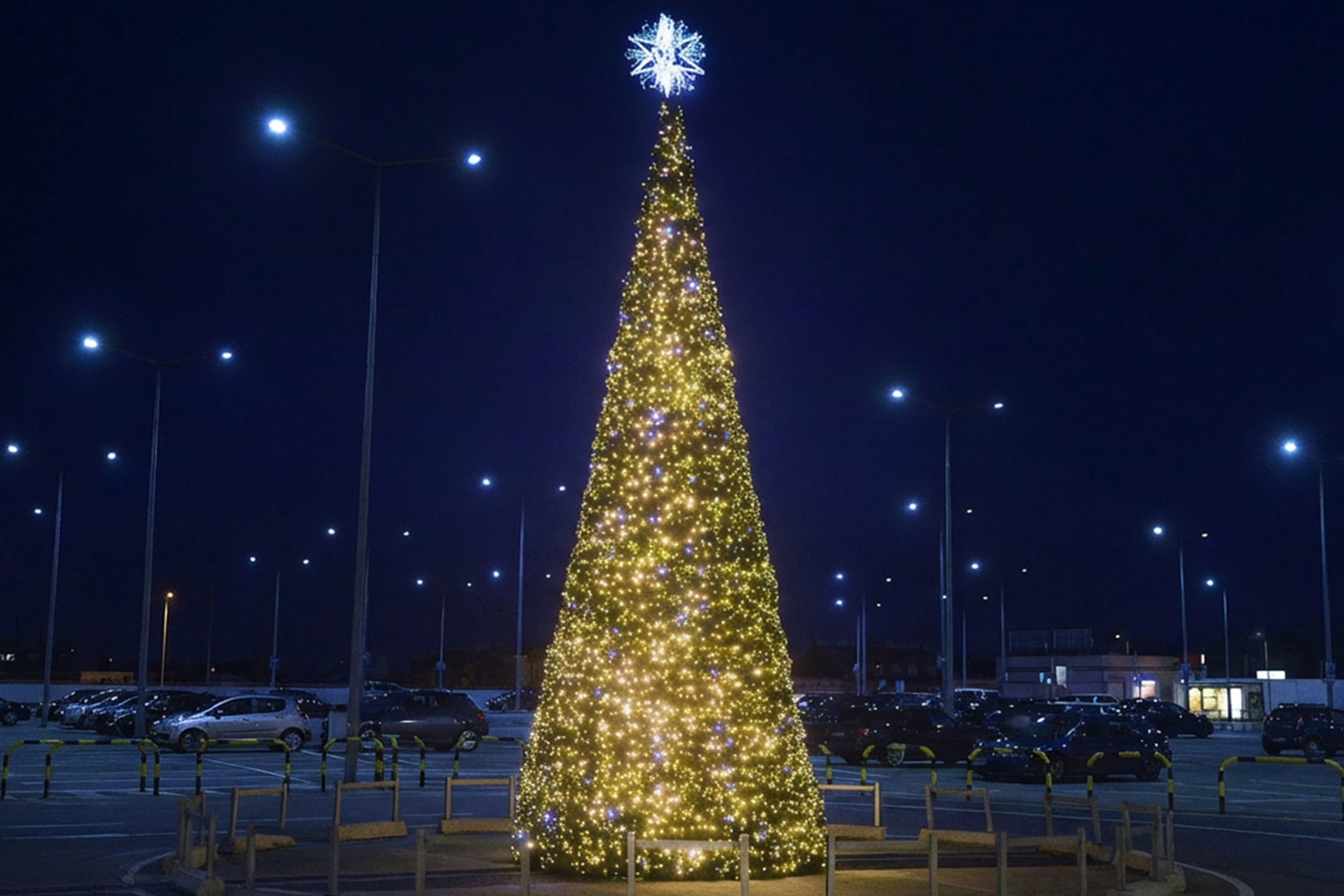 XL Kerstboom huren - Winkelcentrum