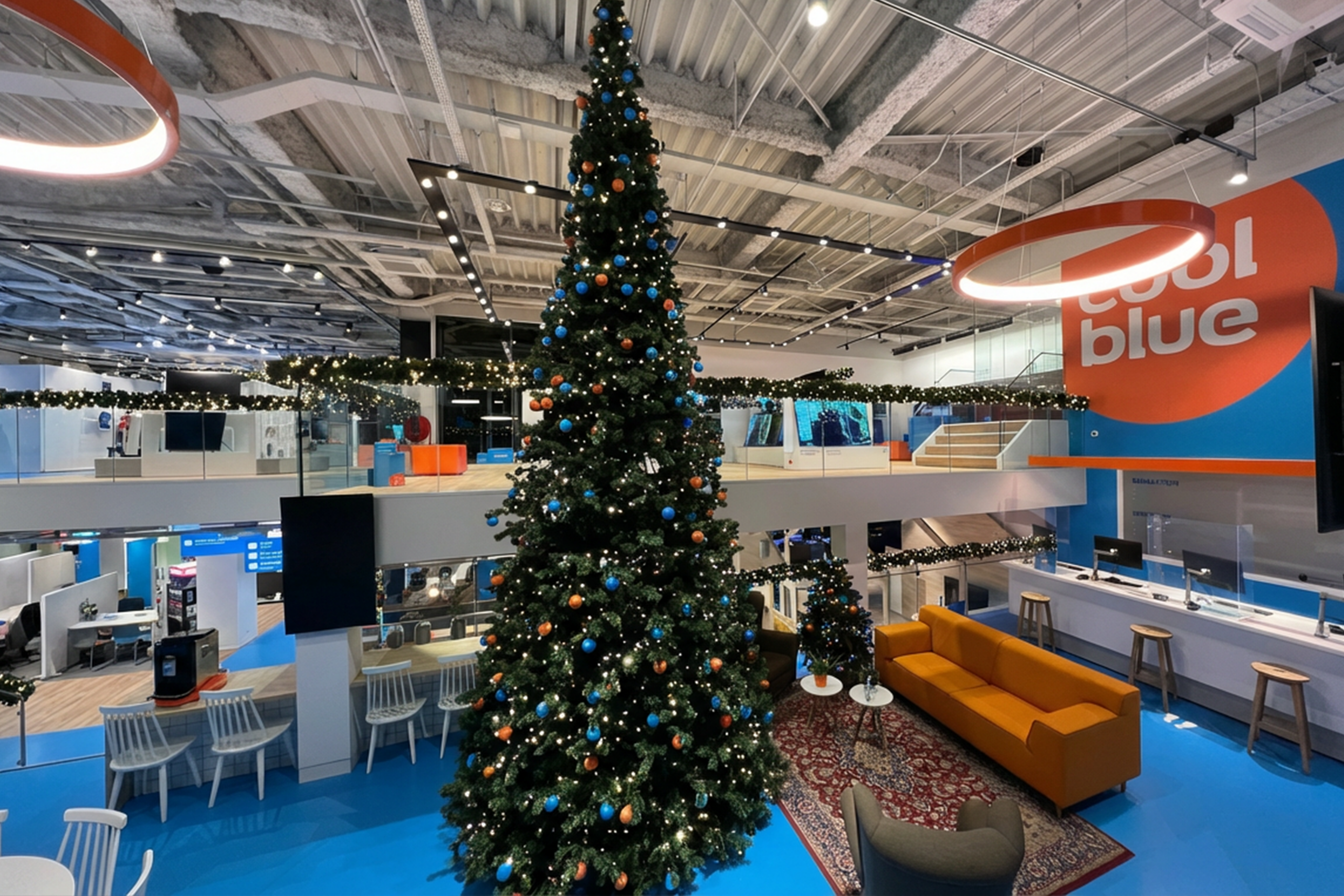 XL Kerstboom huren - Cool Blue