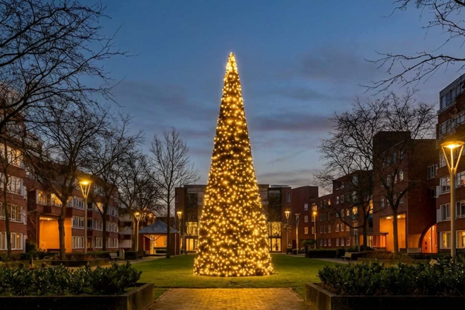 XL Kerstboom Wooncomplex