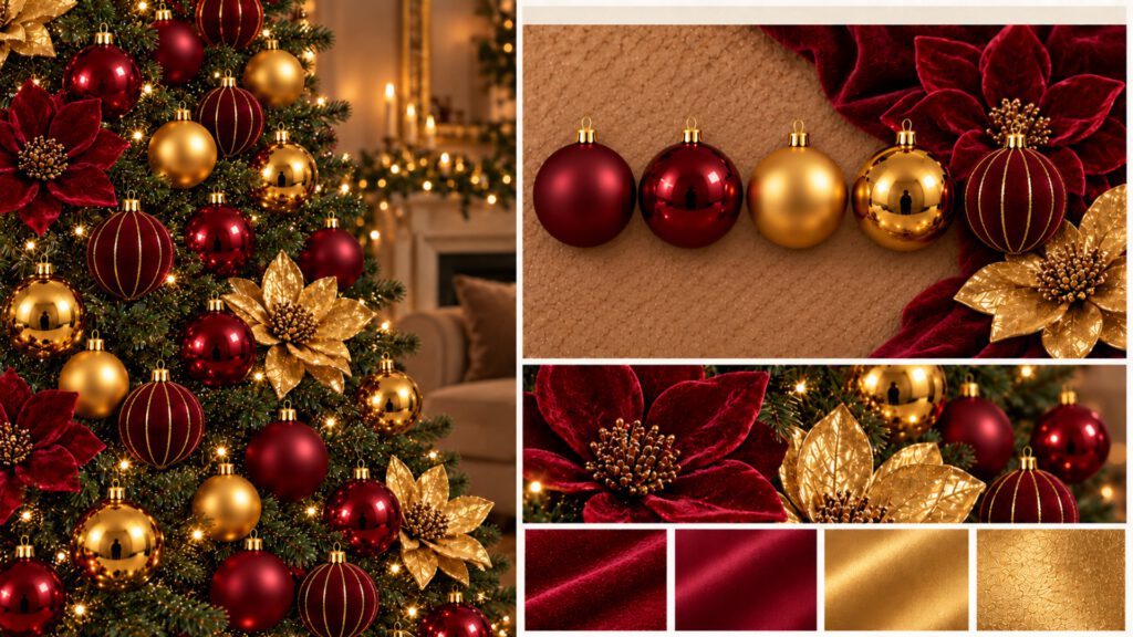 Bordeaux & Goud