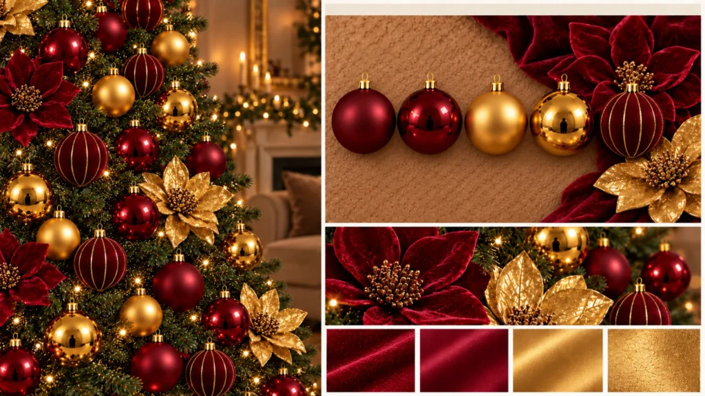 Bordeaux & Goud
